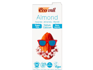Ecomil Almond Drink Nature Calcium Sugar Free (1L) - BeanBurds Organic Foods and Cafe