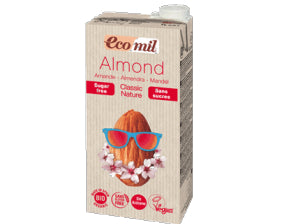 Ecomil Almond Milk Classic Sugar Free (1L) - BeanBurds Organic Foods and Cafe Organic Milk