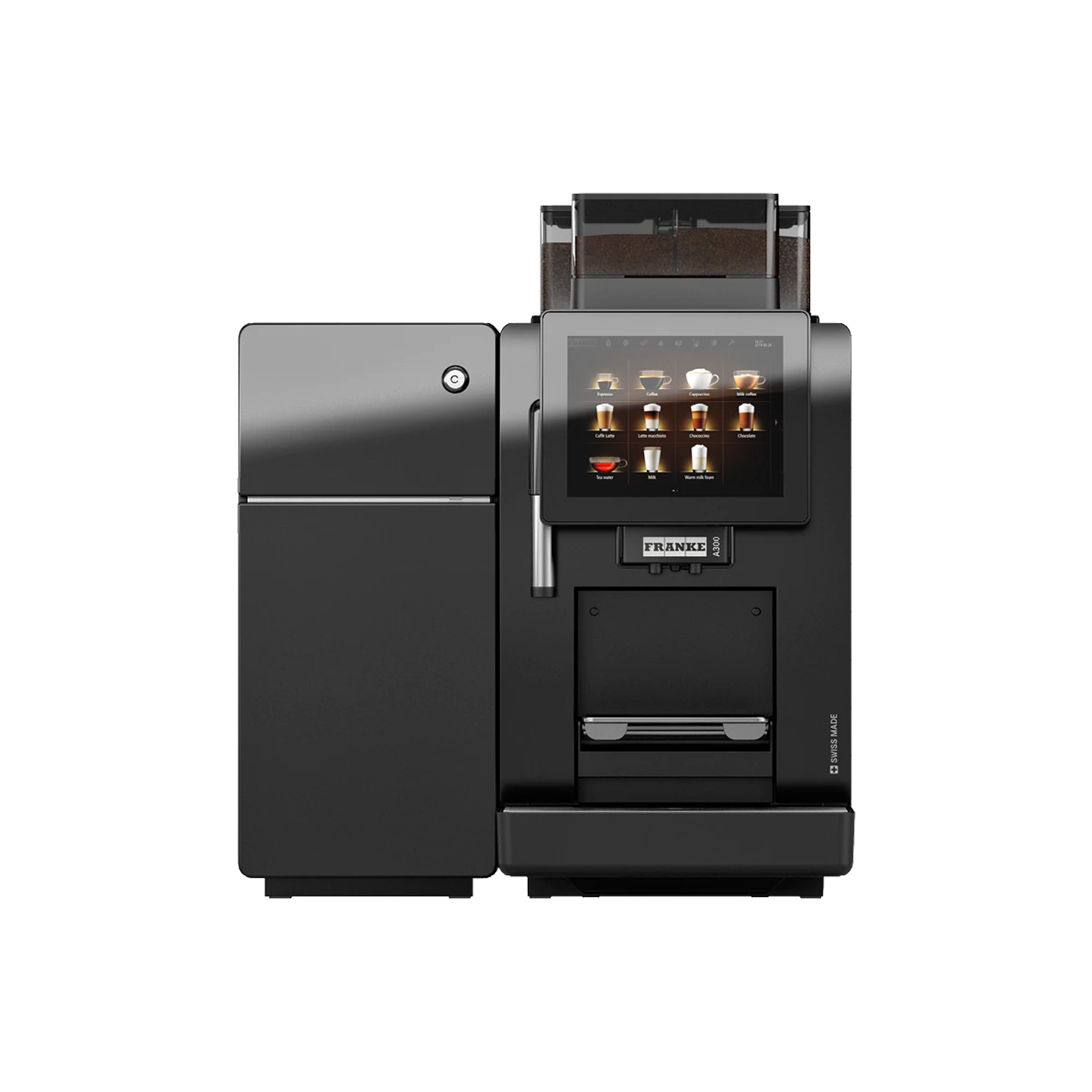 Franke A300 W3 - Office Automatic Coffee Machine - BeanBurds BeanBurds Coffee Machine with Milk System - 4 liter Coffee Machine