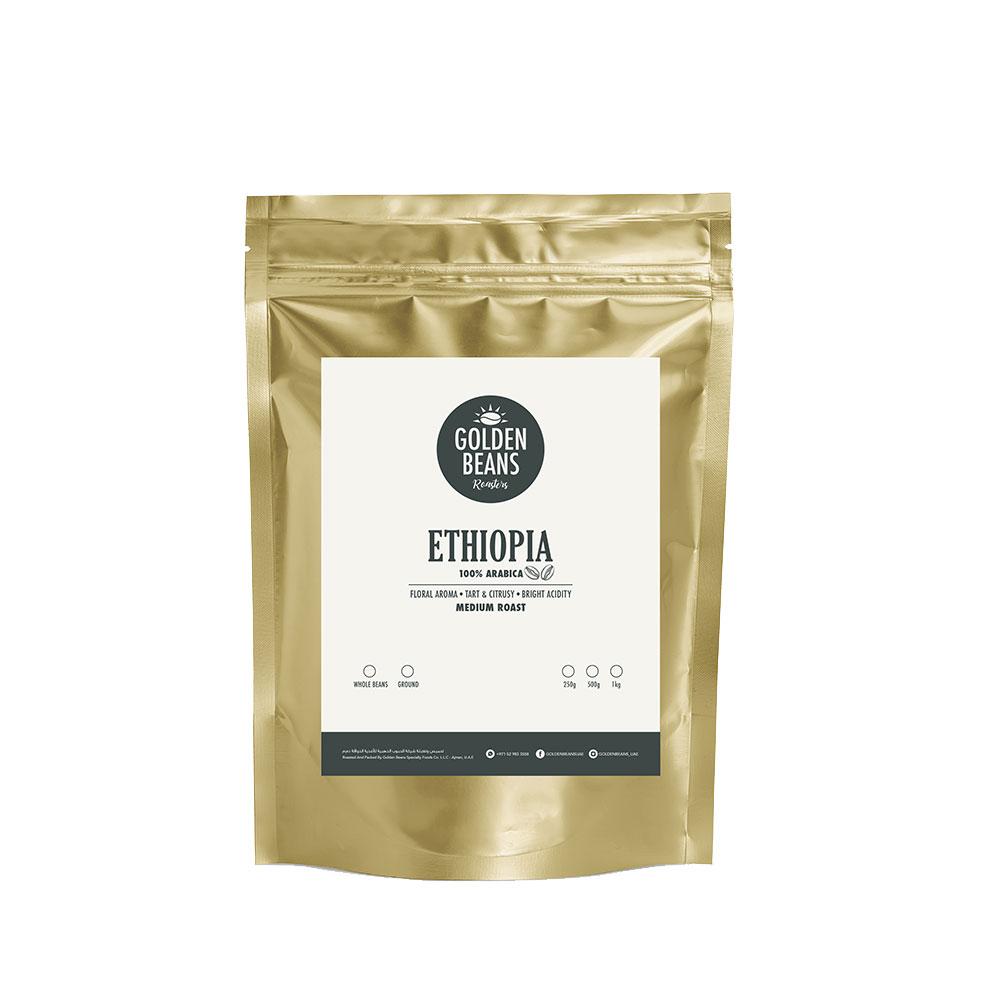 Single Origin 'Ethiopia' - BeanBurds Golden Beans 250g (10 - 12 cups) / Whole beans Coffee Beans