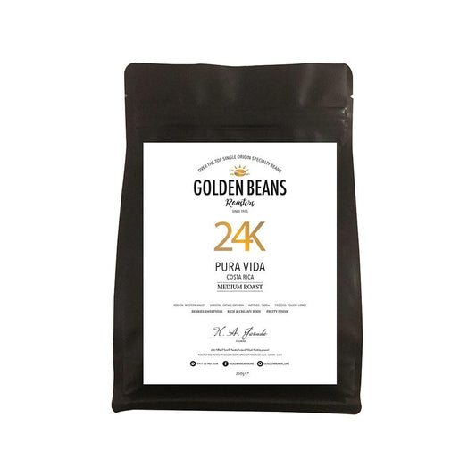 Pura Vida 24K - BeanBurds Golden Beans 250g (10 - 12 cups) / Whole beans Coffee Beans