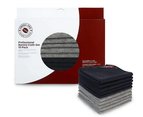 Crema Pro Barista Cloth Set 10 Pack - BeanBurds Saraya Coffee Barista Cloth