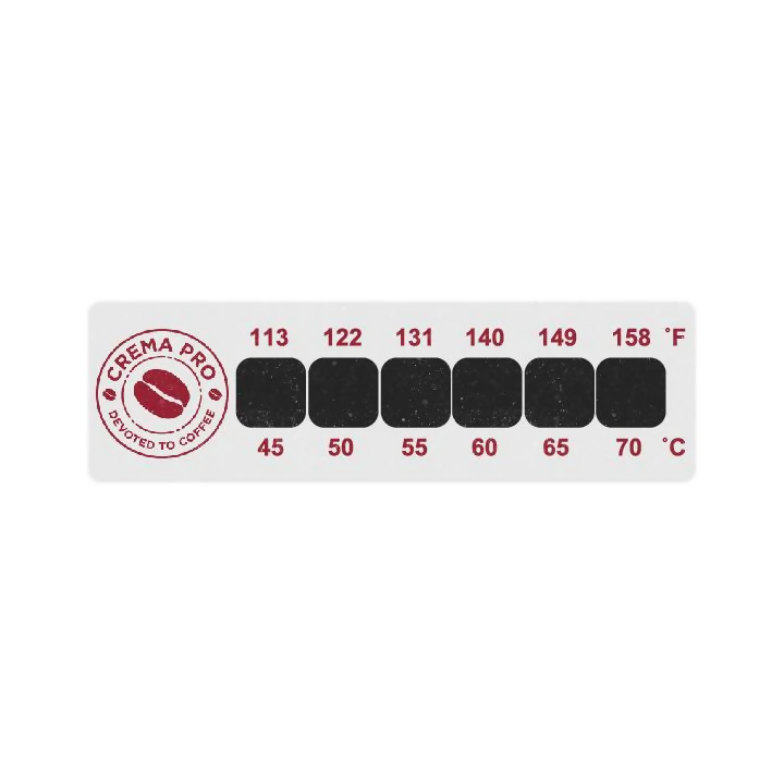 Crema Pro Latte Temp Stick-On Thermometer - BeanBurds Saraya Coffee Latte Temperature Sticker