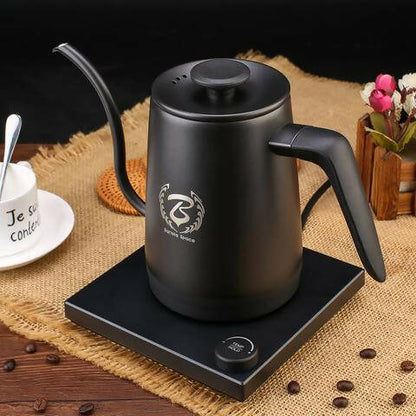 Barista Space 1 L Smart Temperature Controlled Electric Coffee Kettle - BeanBurds Saraya Coffee Black Smart Electric Kettle