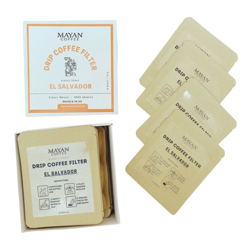 Mayan Coffee Drip Coffee Filter - BeanBurds Mayan Coffee 8 x 10 g / Whole beans Drip Coffee