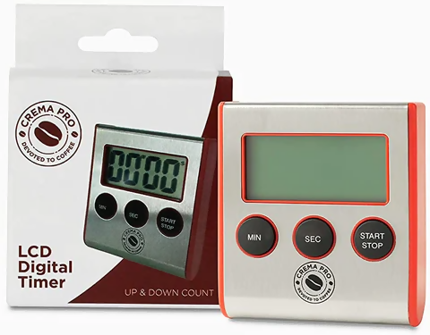 Crema Pro Digital LCD Timer - BeanBurds Saraya Coffee Coffee Timer