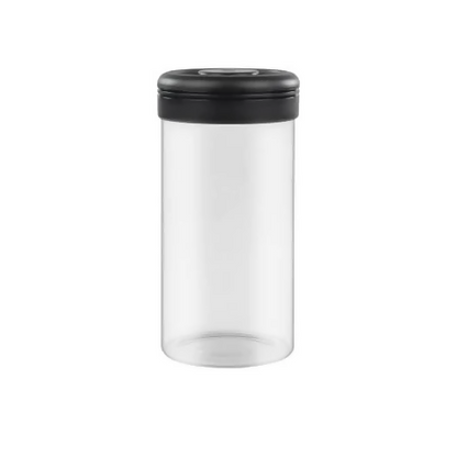 Timemore Vacuum Sealed Glass Canister 1200ml Black - BeanBurds Saraya Coffee Vacuum Canister